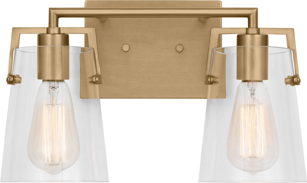 Crofton 2 - Light Vanity Satin Brass