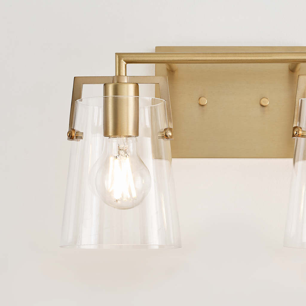 Crofton 2 - Light Vanity Satin Brass