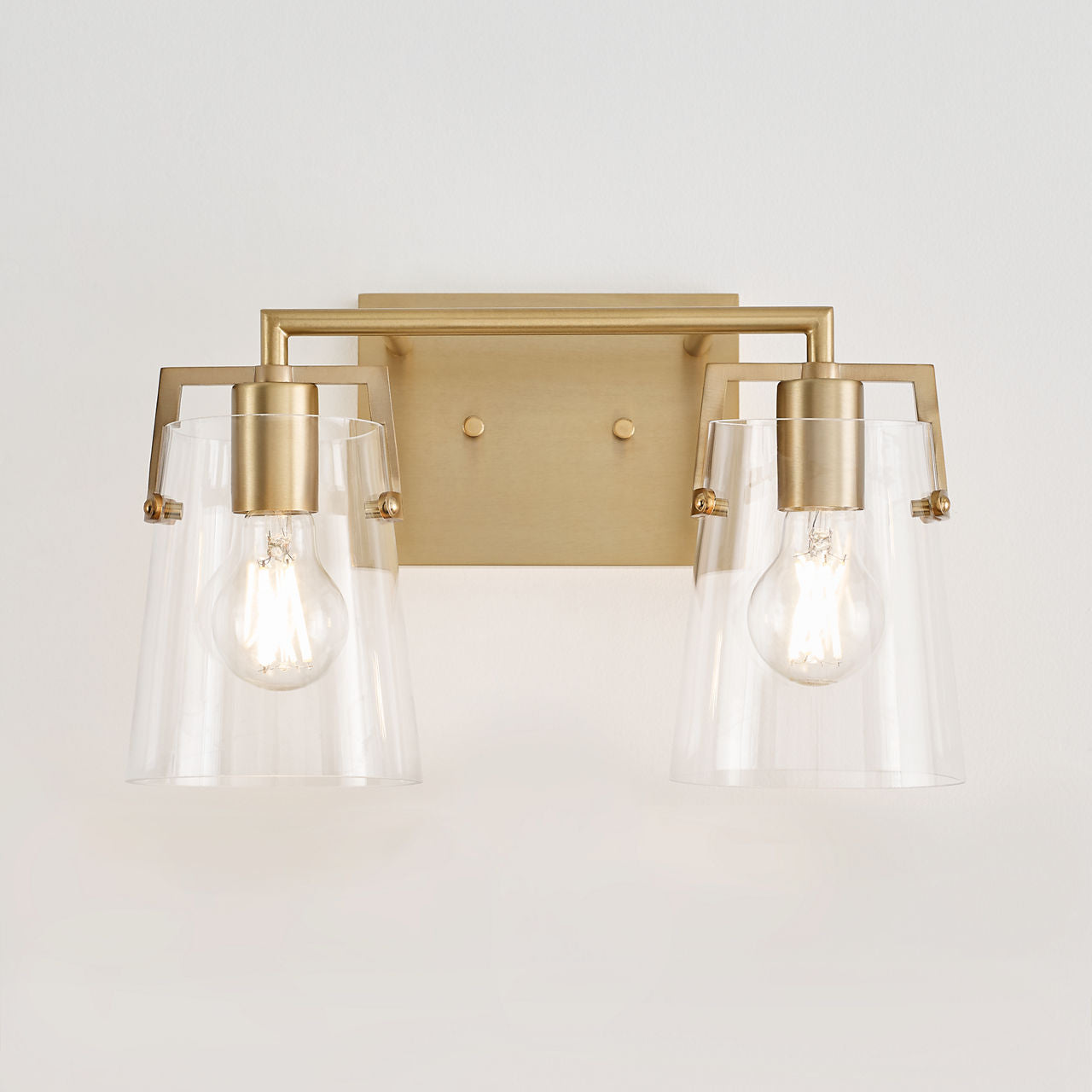 Crofton 2 - Light Vanity Satin Brass