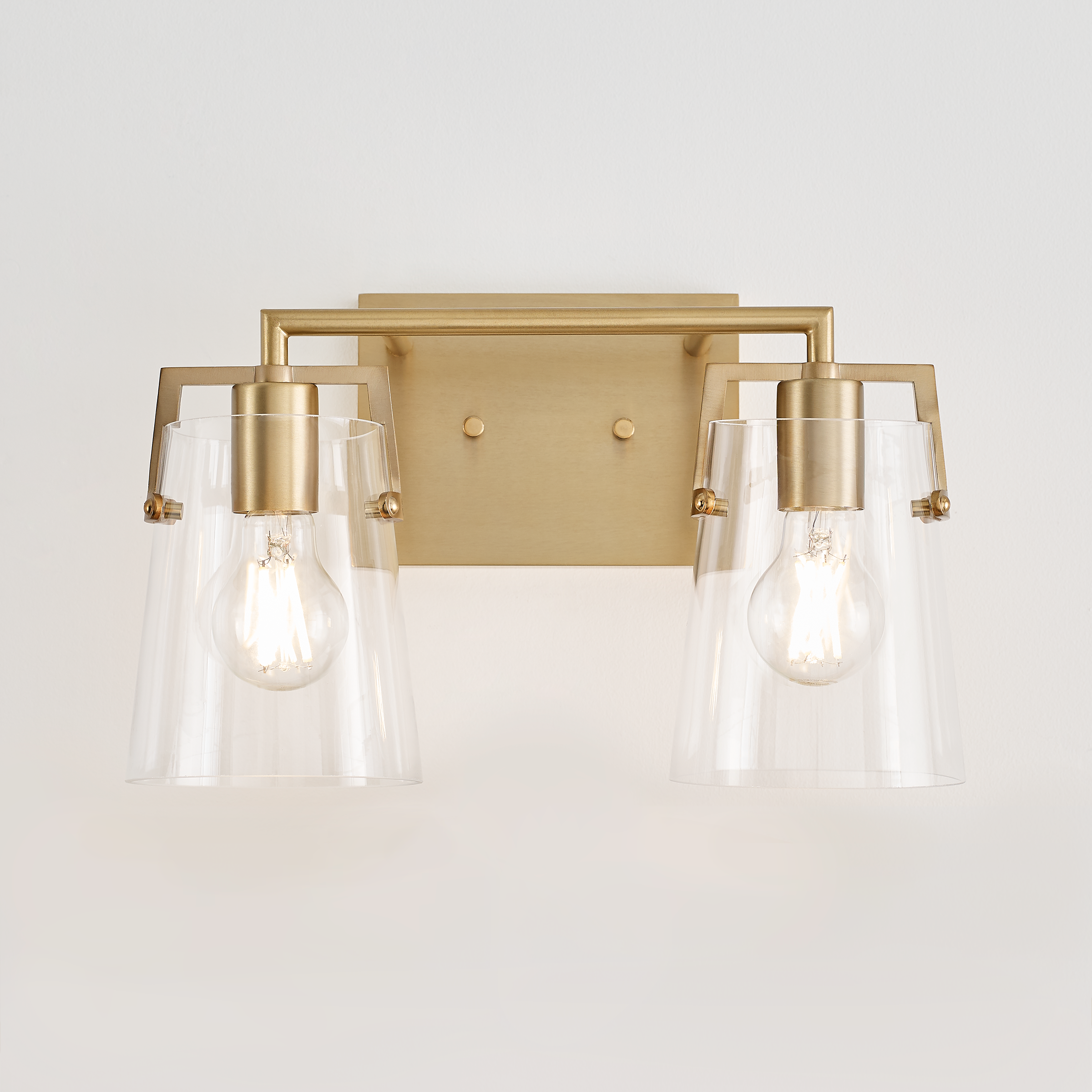 Crofton 2 - Light Vanity Satin Brass