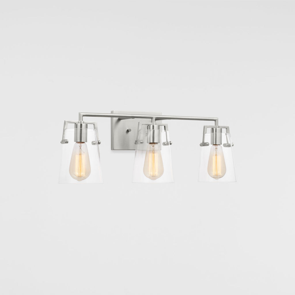 Crofton 3 - Light Vanity Brushed Nickel
