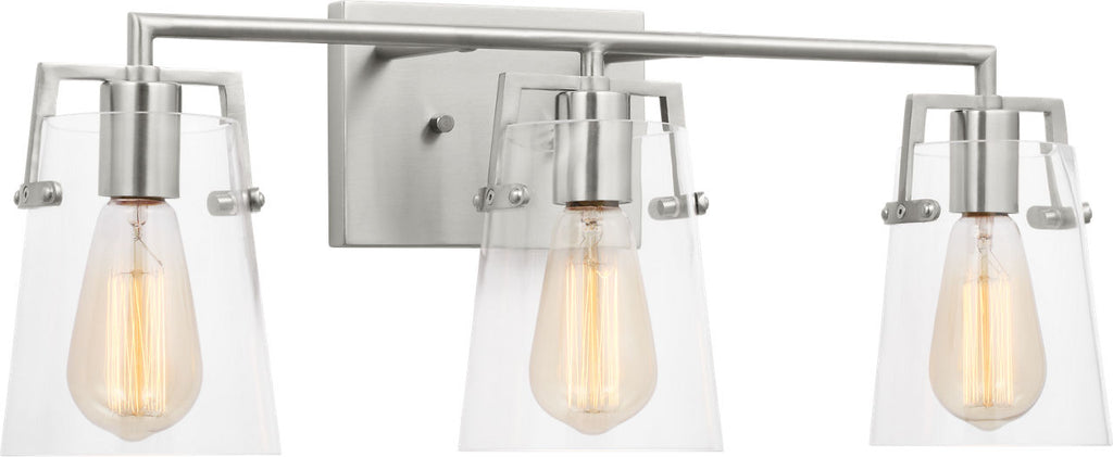 Crofton 3 - Light Vanity Brushed Nickel