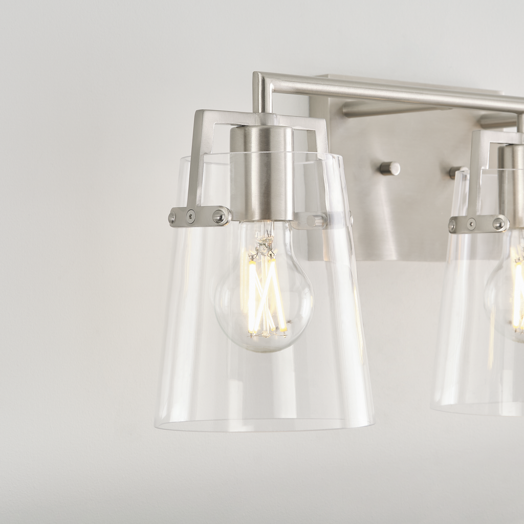 Crofton 3 - Light Vanity Brushed Nickel