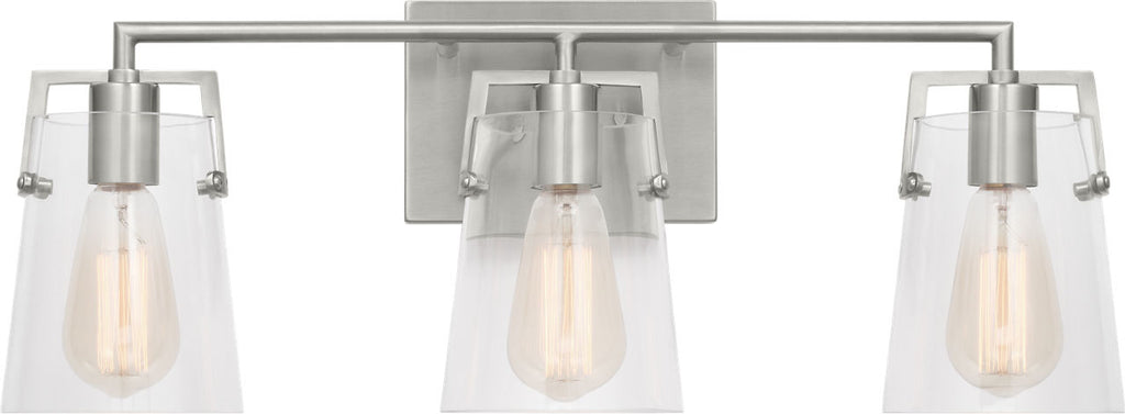Crofton 3 - Light Vanity Brushed Nickel