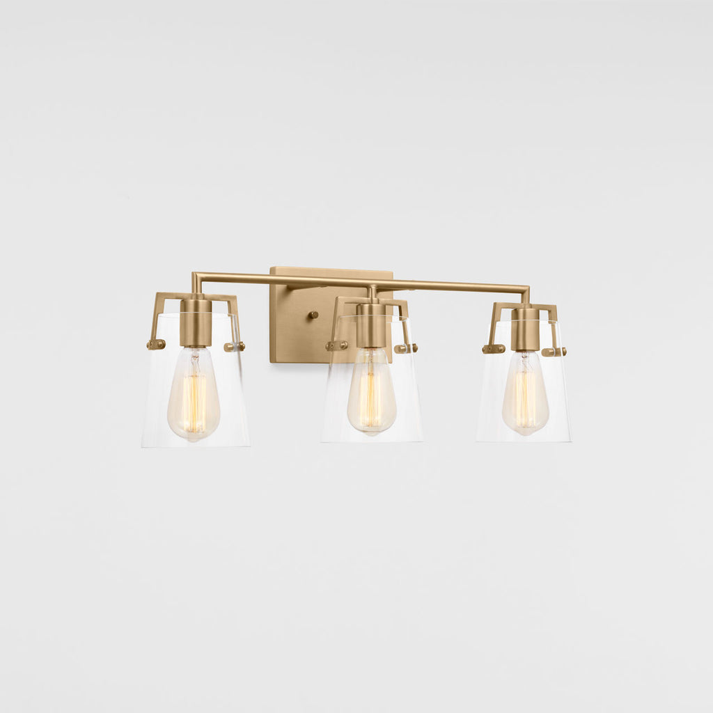 Crofton 3 - Light Vanity Satin Brass