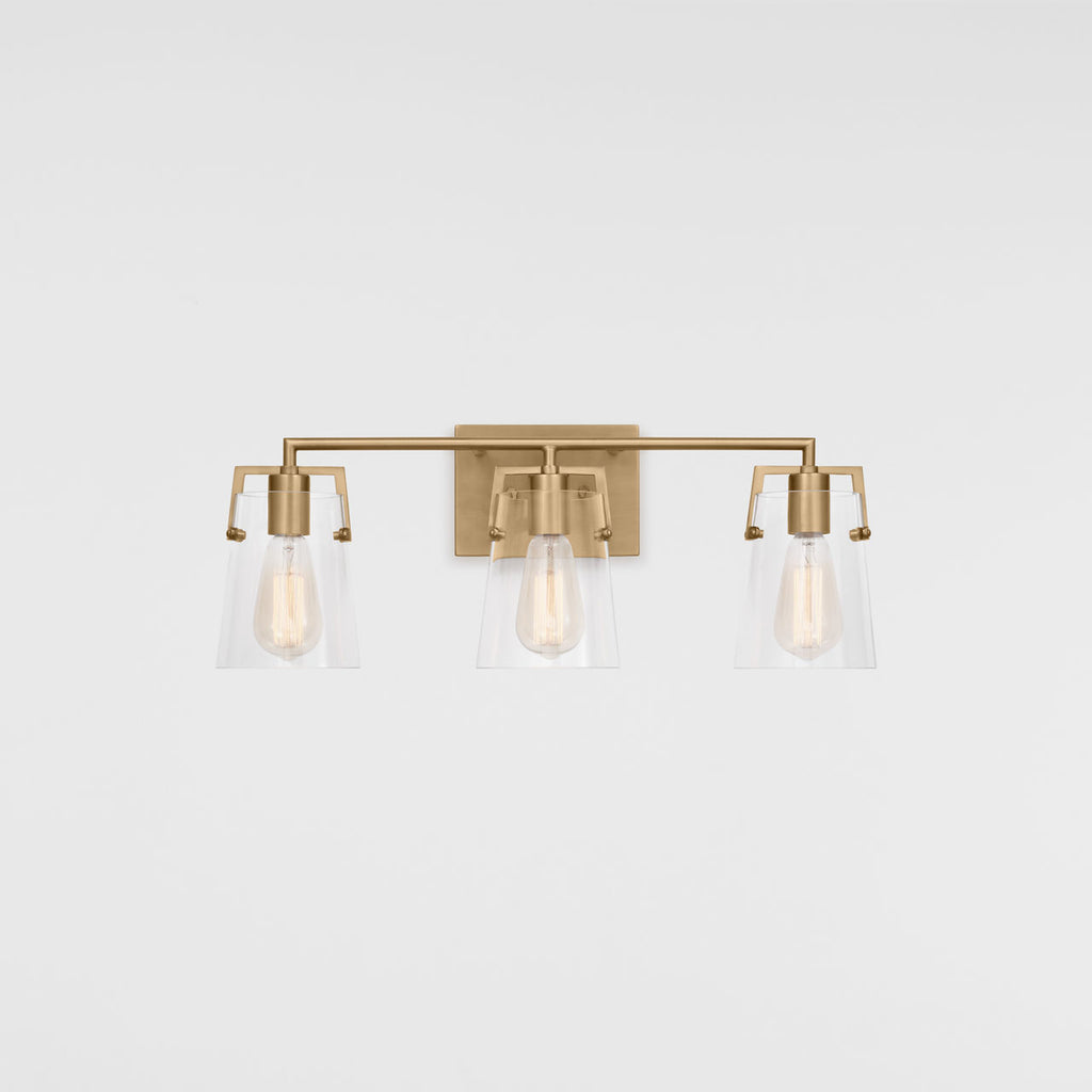 Crofton 3 - Light Vanity Satin Brass