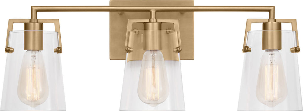 Crofton 3 - Light Vanity Satin Brass