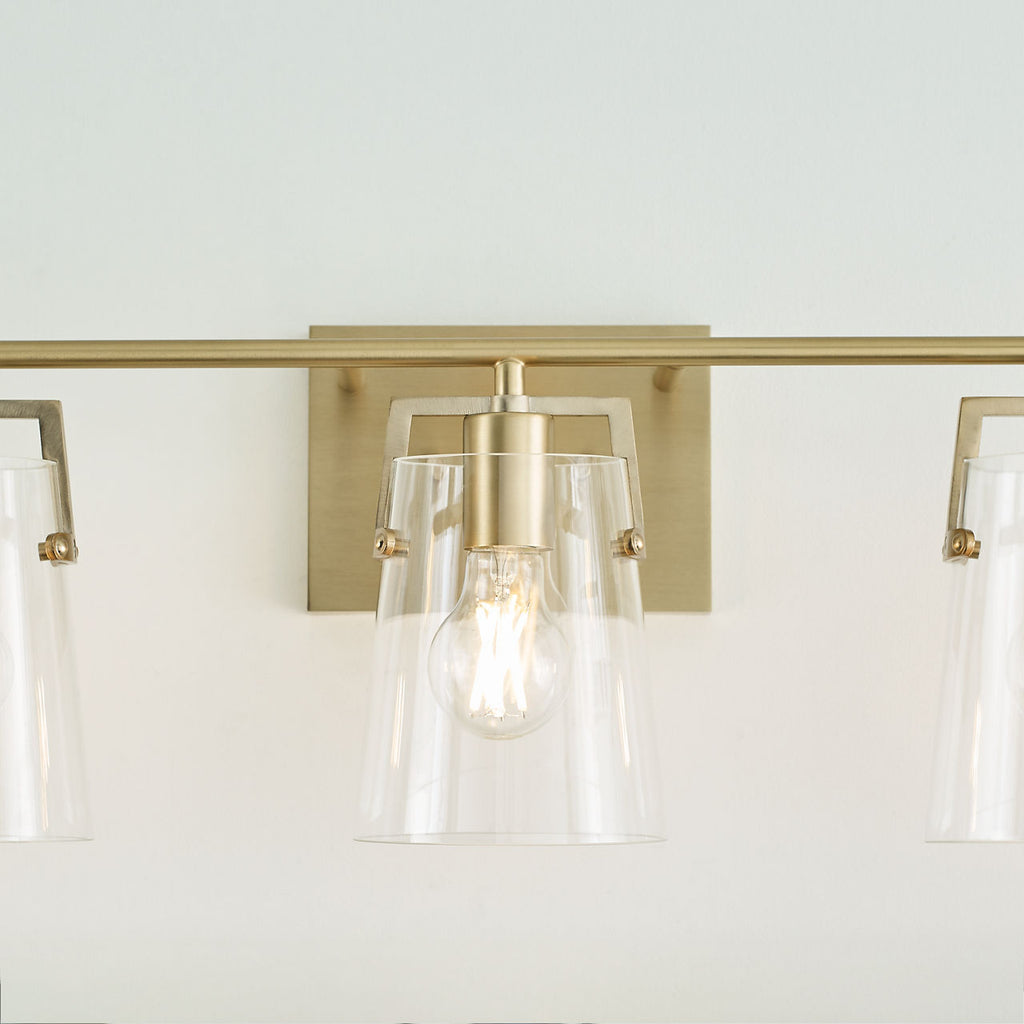 Crofton 3 - Light Vanity Satin Brass