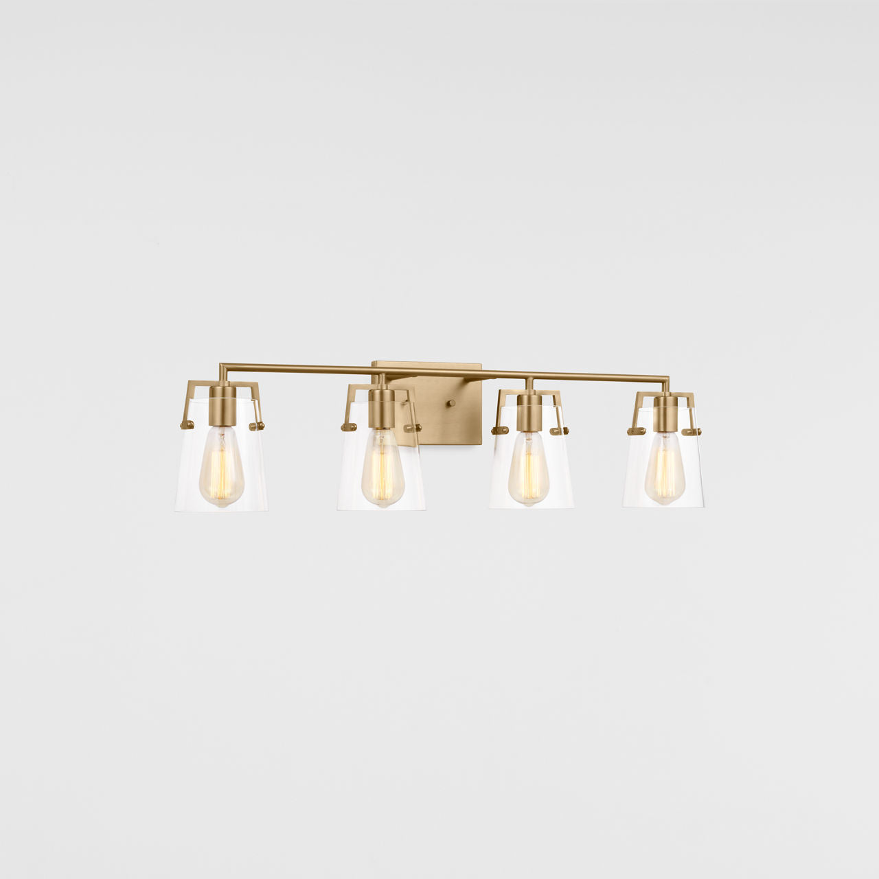 Crofton 4 - Light Vanity Satin Brass