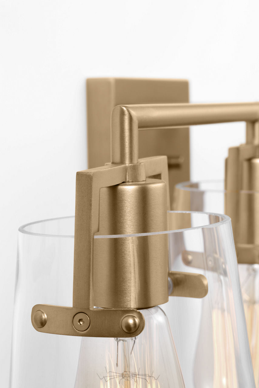 Crofton 4 - Light Vanity Satin Brass