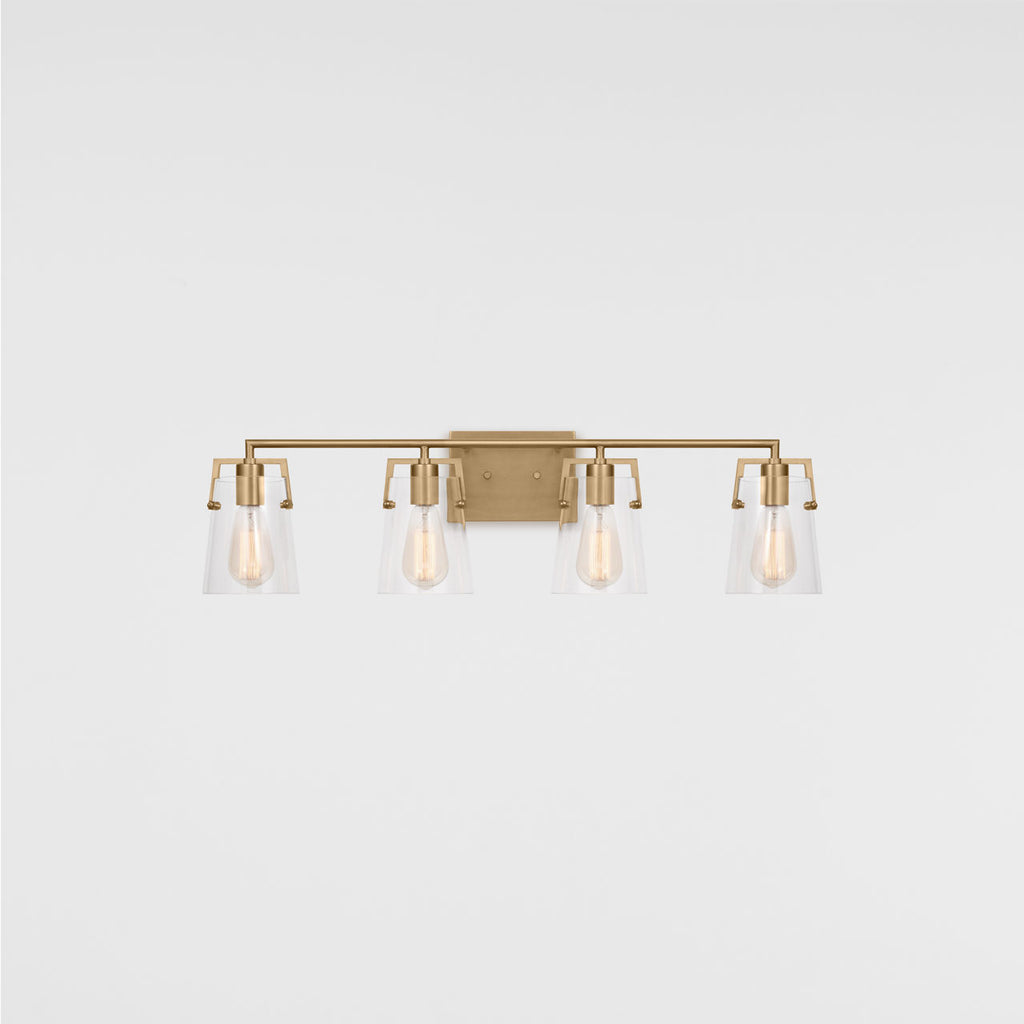Crofton 4 - Light Vanity Satin Brass