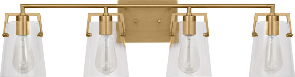Crofton 4 - Light Vanity Satin Brass