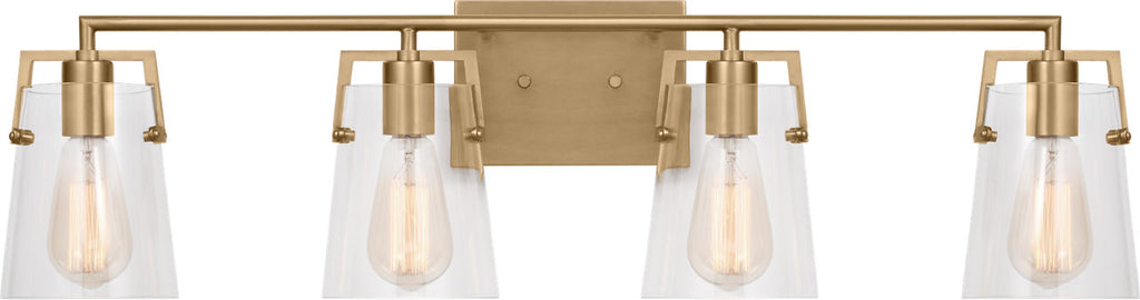 Crofton 4 - Light Vanity Satin Brass