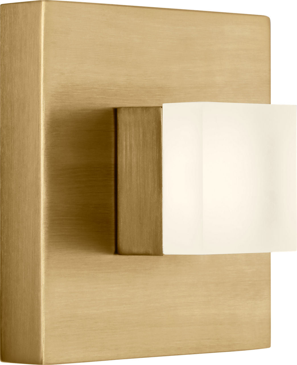 Brander Small Sconce Satin Brass Bulbs Inc