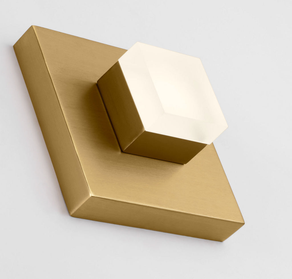Brander Small Sconce Satin Brass Bulbs Inc