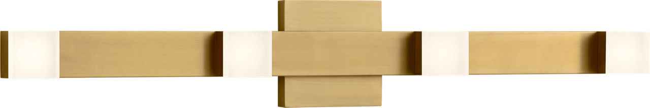 Brander Extra Large Vanity Satin Brass Bulbs Inc