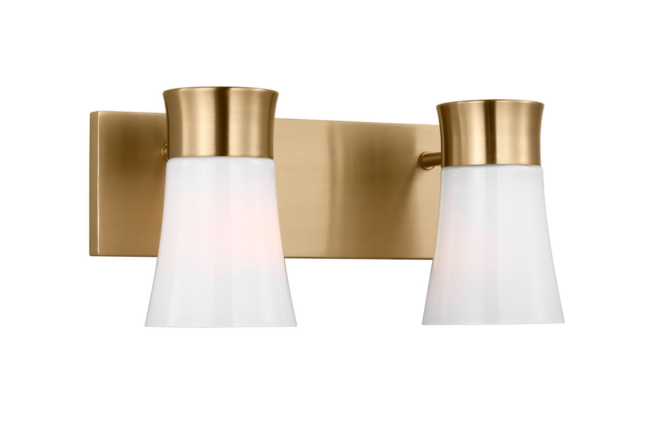 Roy Medium Vanity Satin Brass