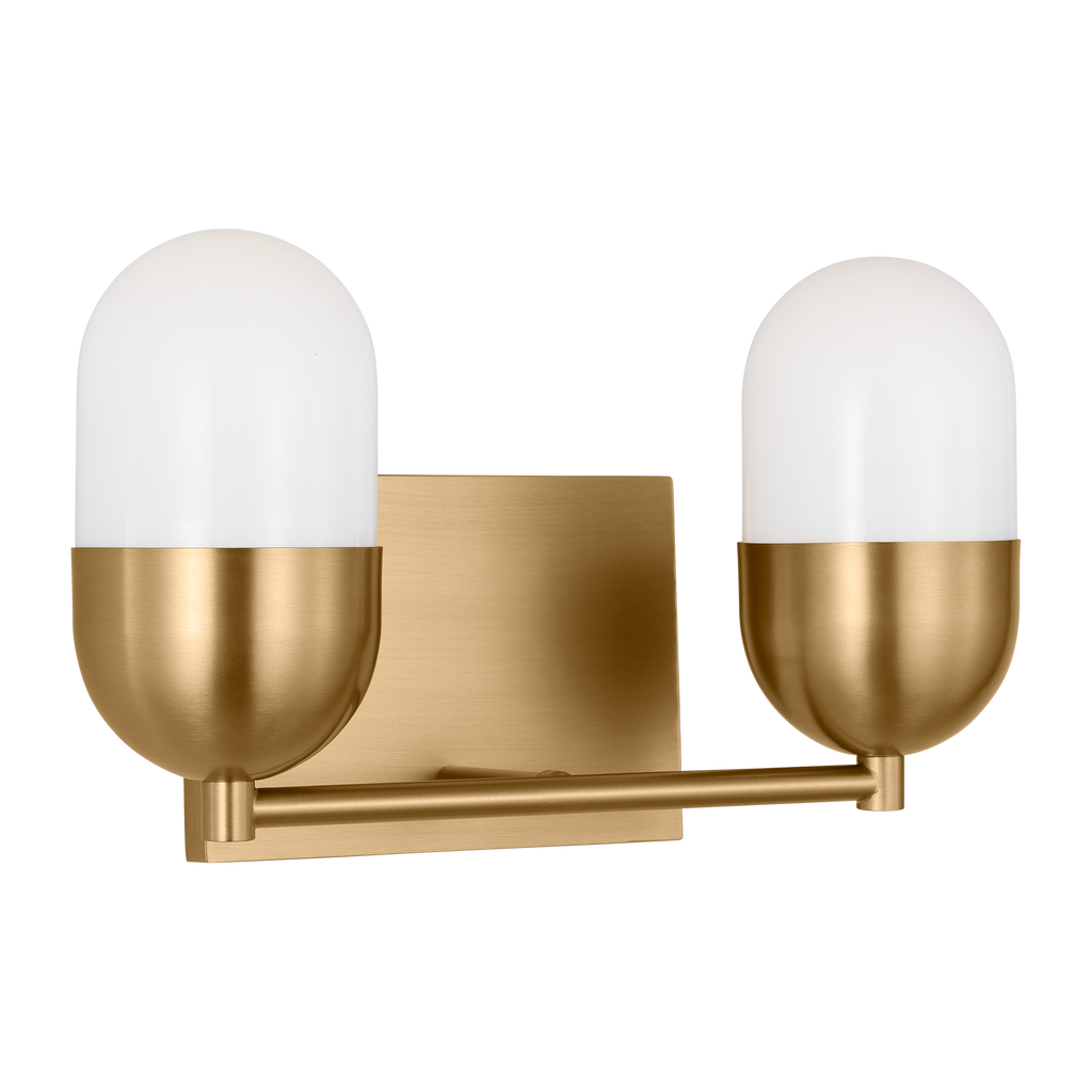 Foster Medium Vanity Satin Brass