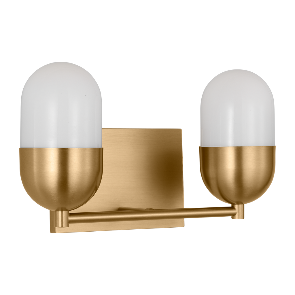 Foster Medium Vanity Satin Brass