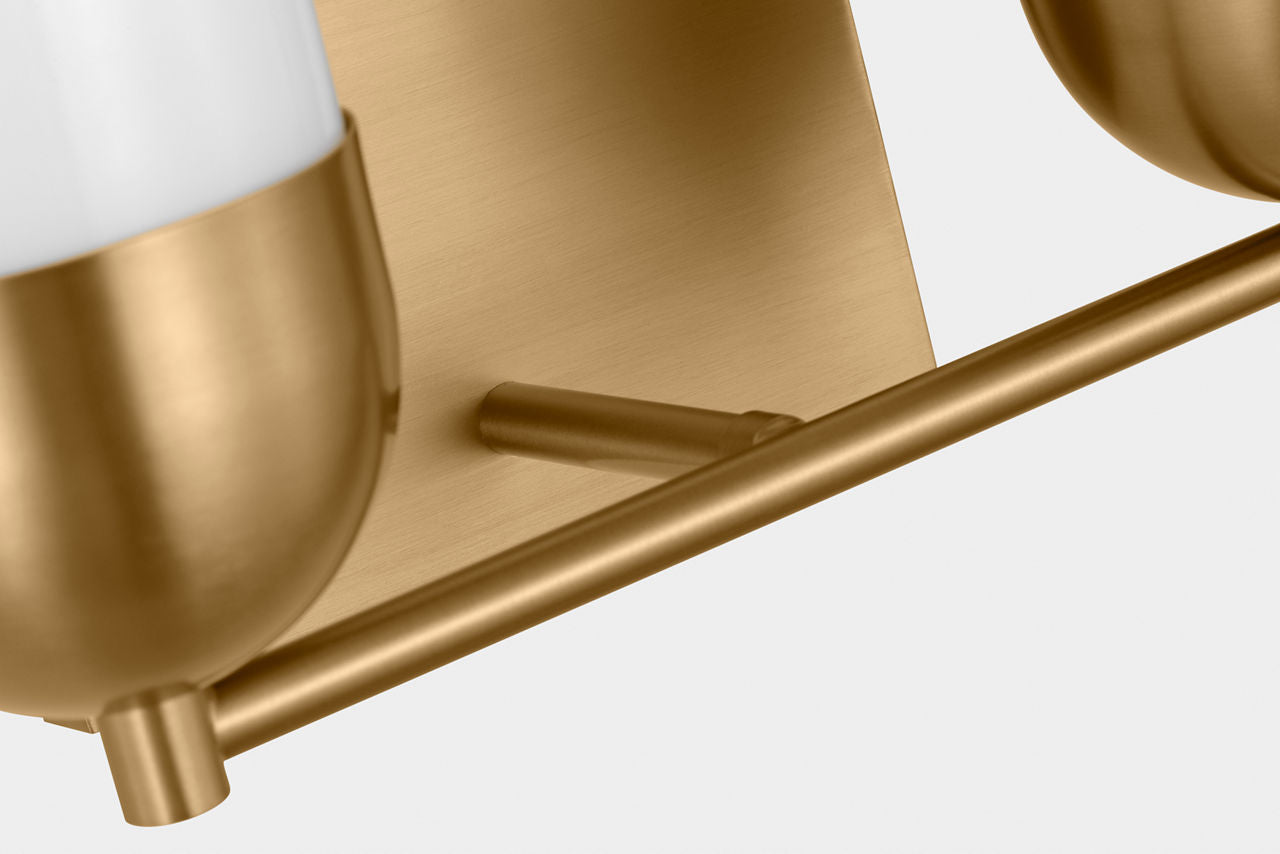 Foster Medium Vanity Satin Brass