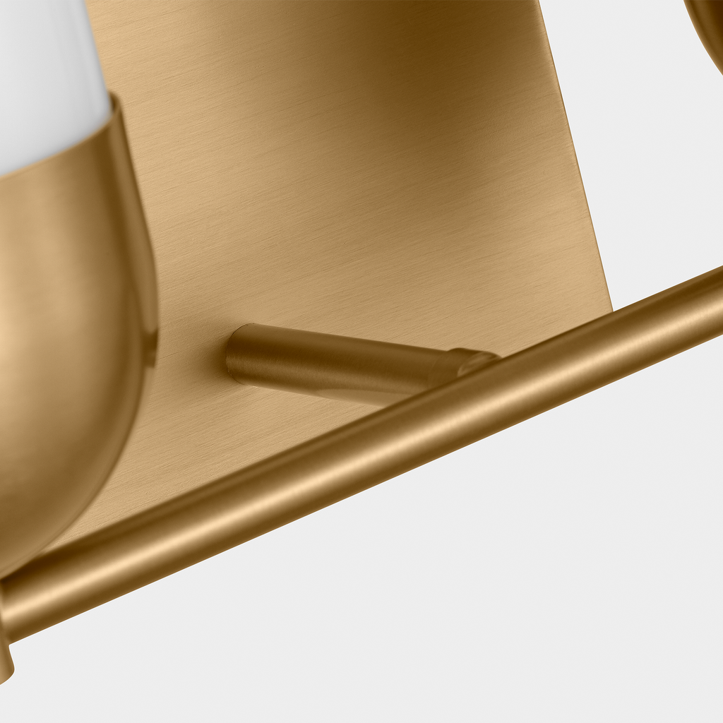 Foster Medium Vanity Satin Brass
