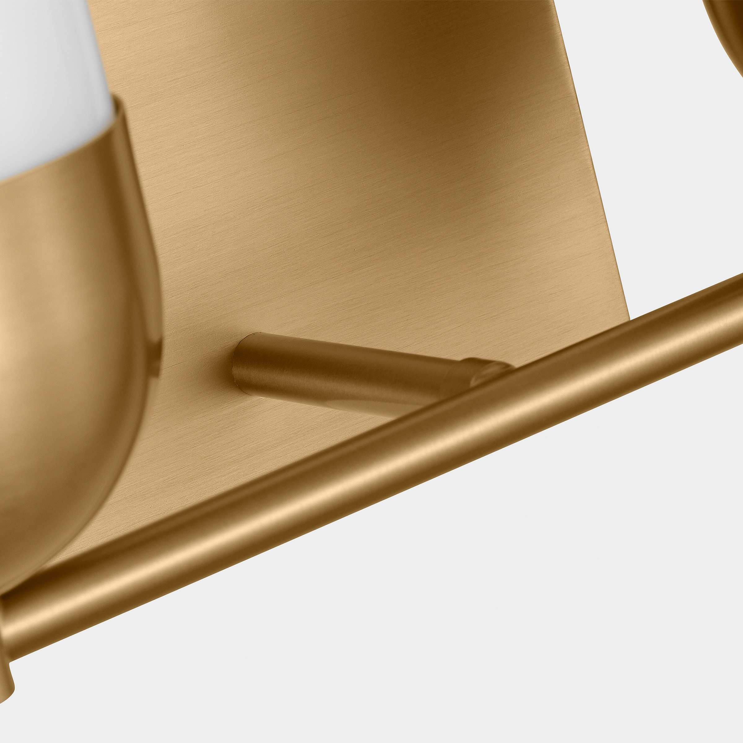 Foster Medium Vanity Satin Brass