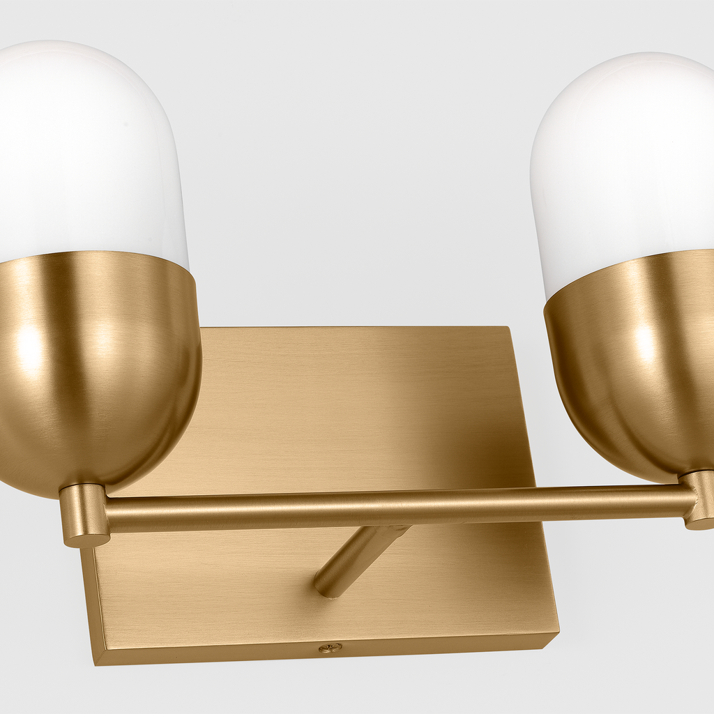 Foster Medium Vanity Satin Brass