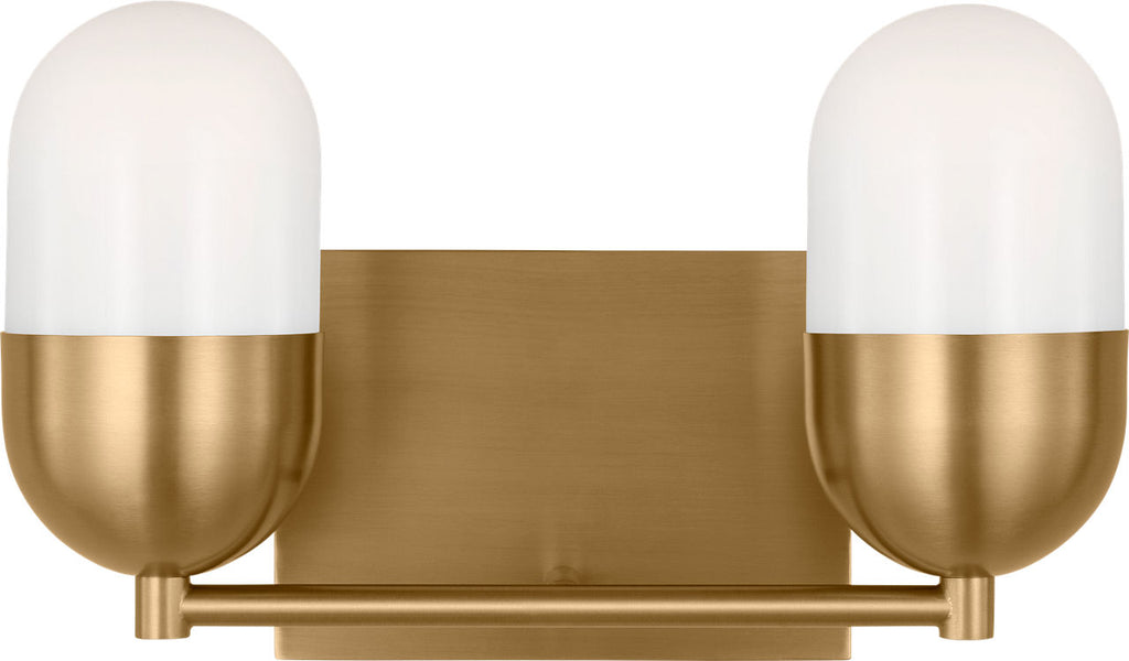 Foster Medium Vanity Satin Brass