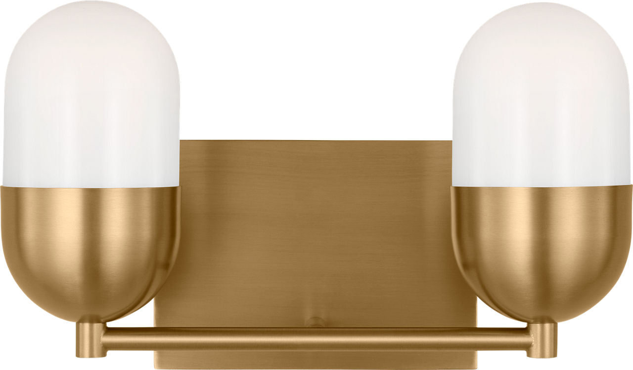Foster Medium Vanity Satin Brass