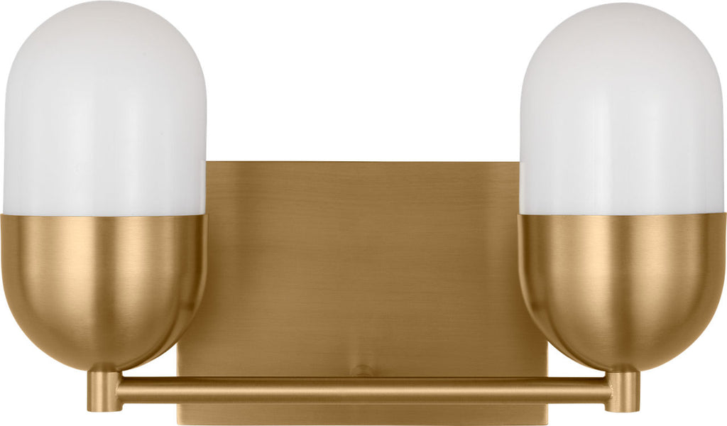 Foster Medium Vanity Satin Brass