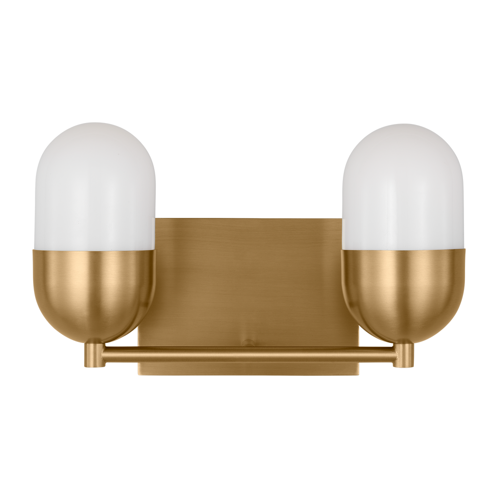 Foster Medium Vanity Satin Brass