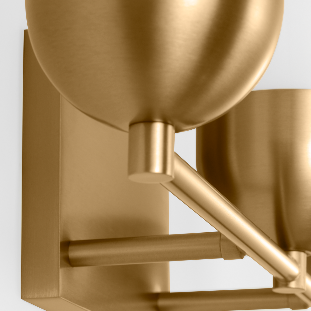 Foster Large Vanity Satin Brass