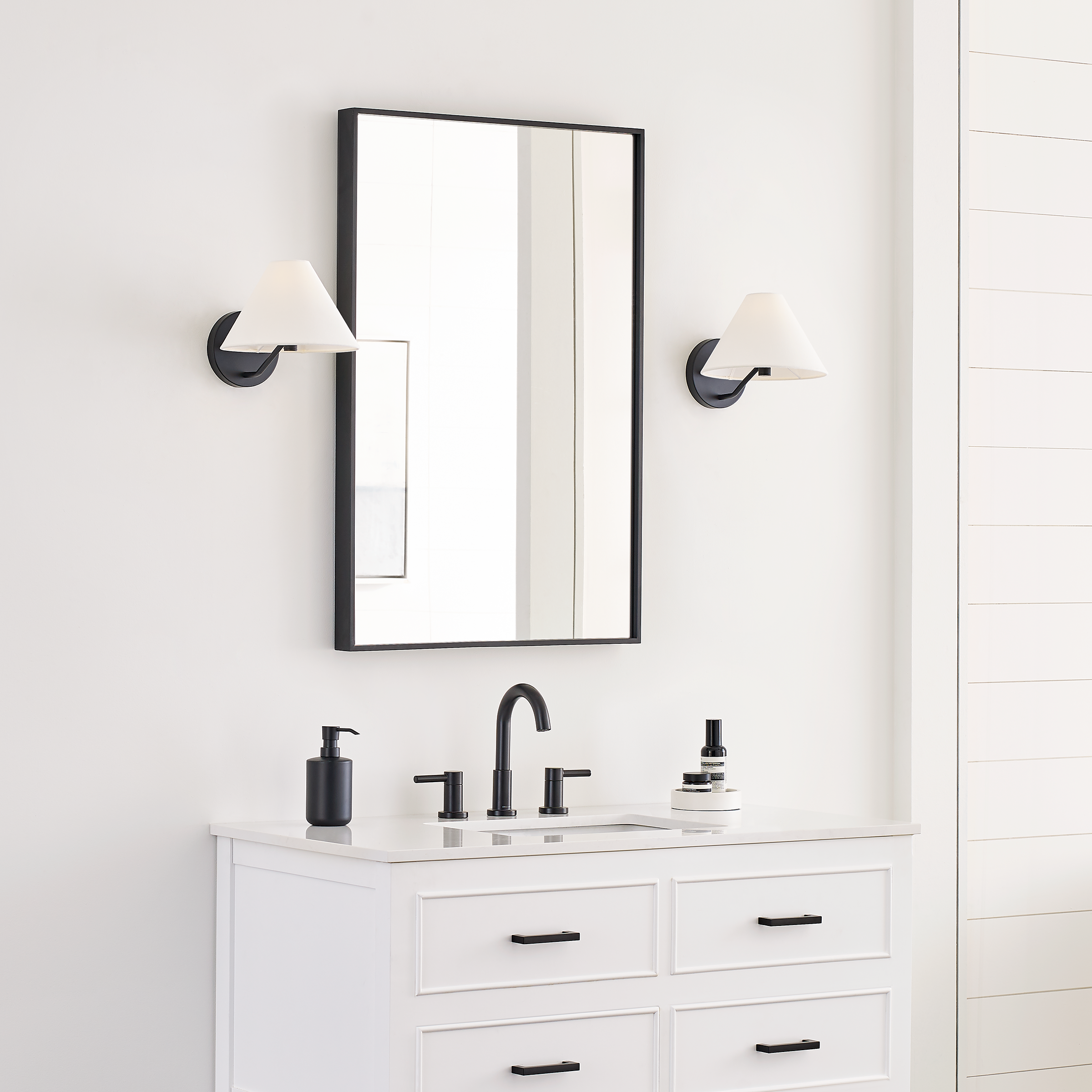 Burke Medium Sconce Midnight Black
