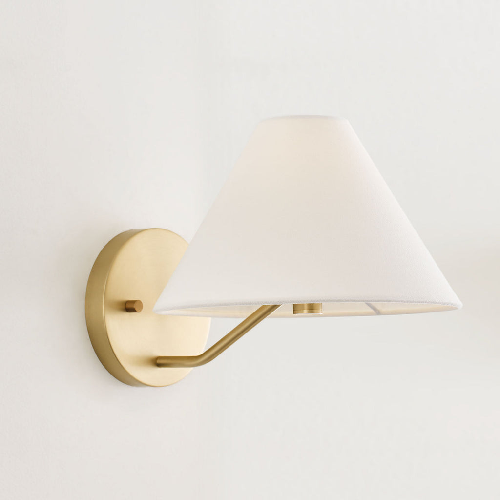 Burke Medium Sconce Satin Brass