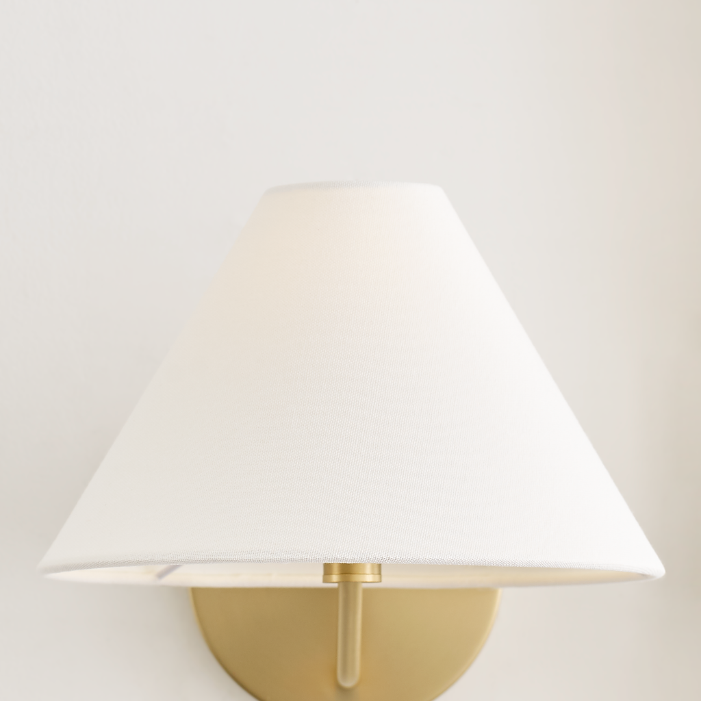 Burke Medium Sconce Satin Brass