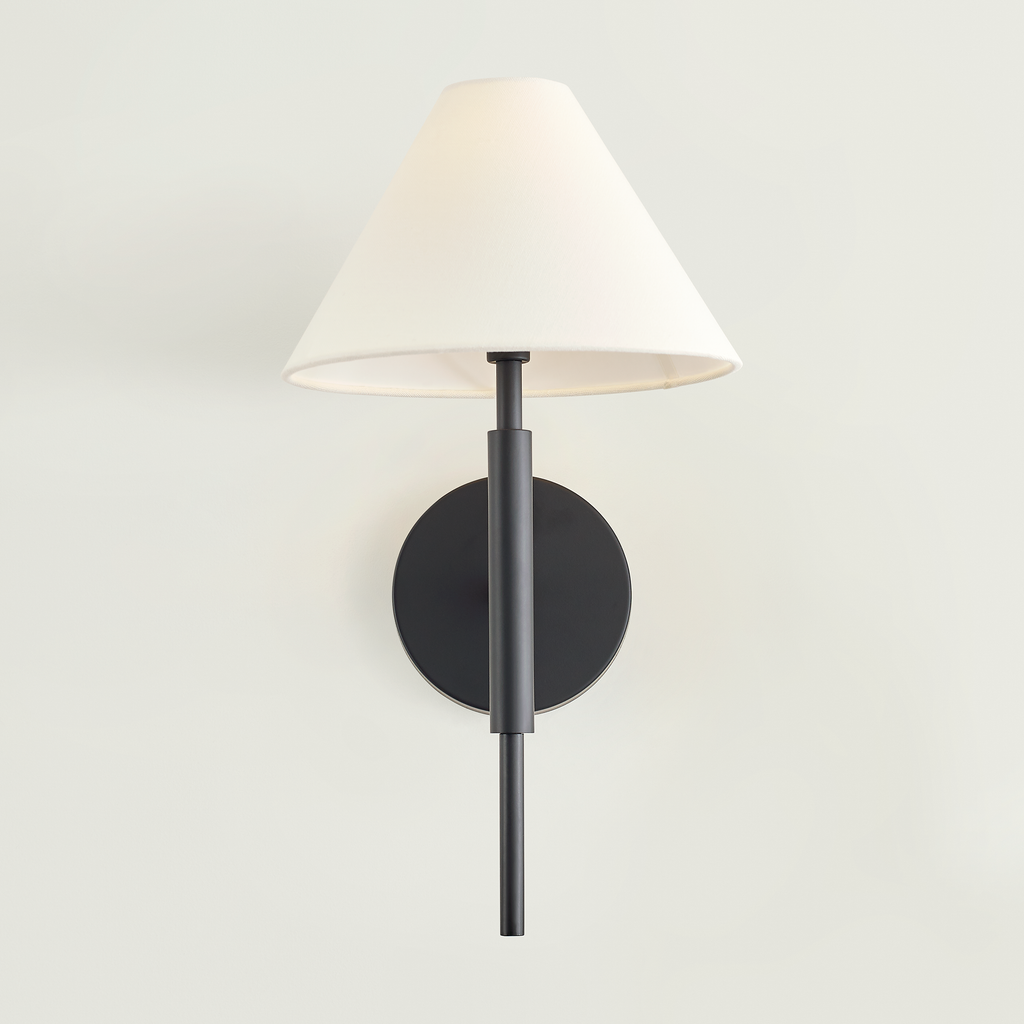 Porteau Medium Sconce Midnight Black