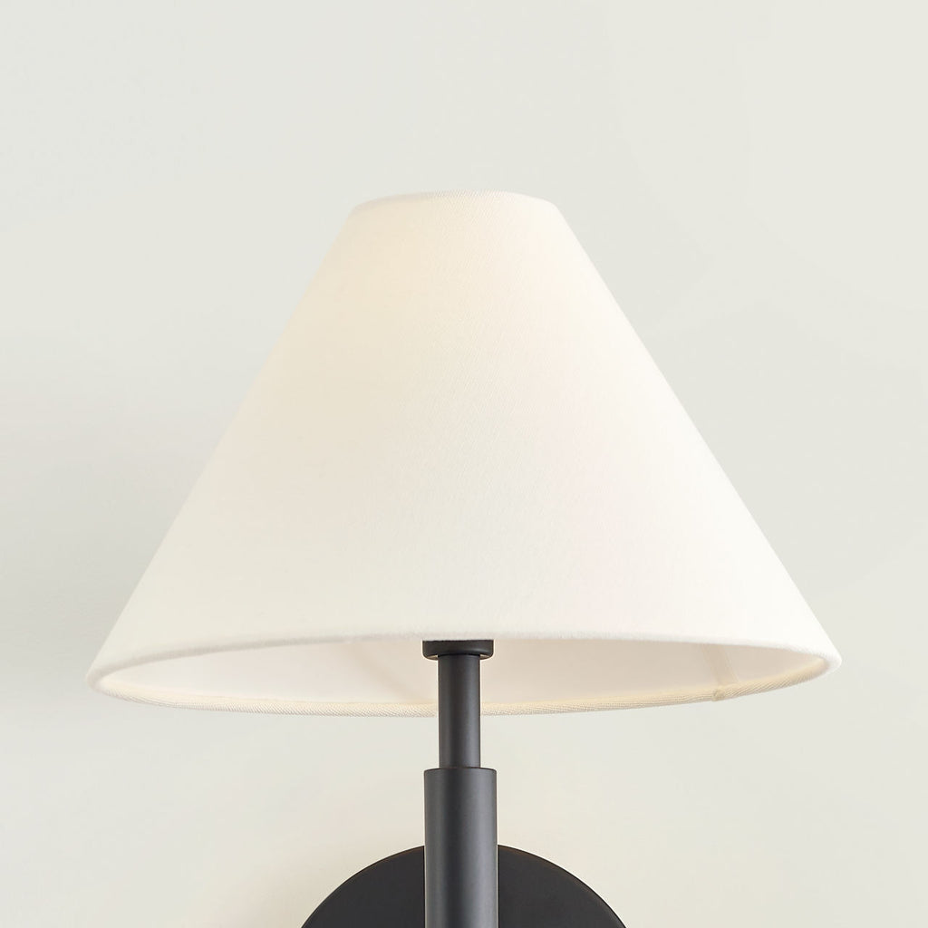 Porteau Medium Sconce Midnight Black