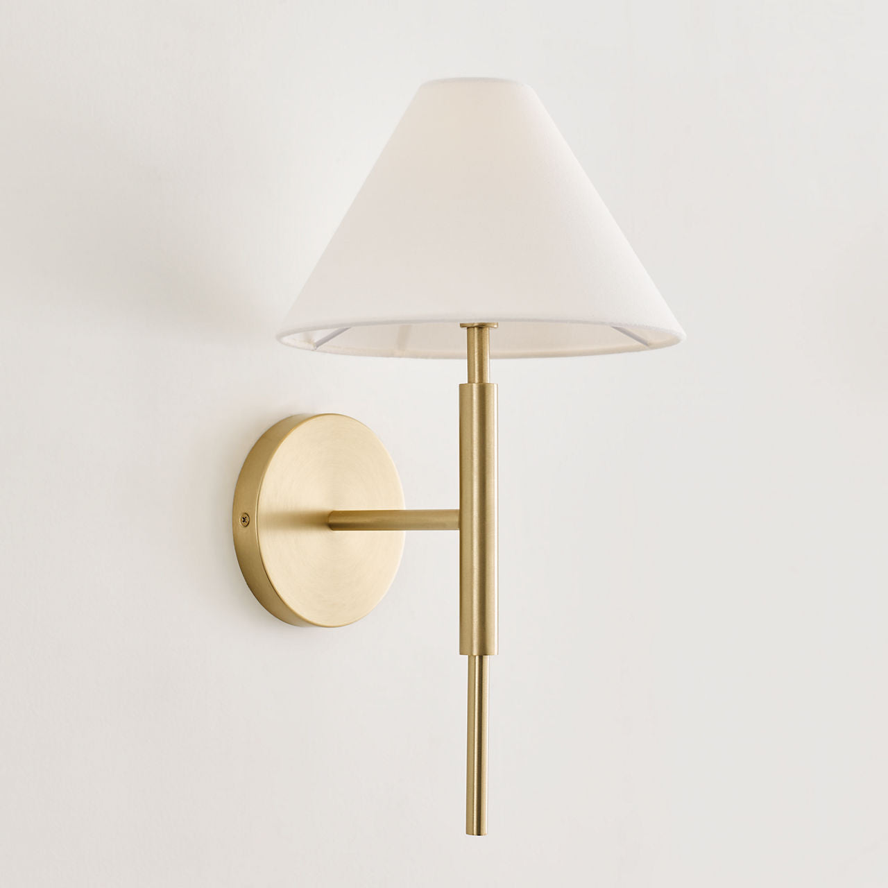 Porteau Medium Sconce Satin Brass