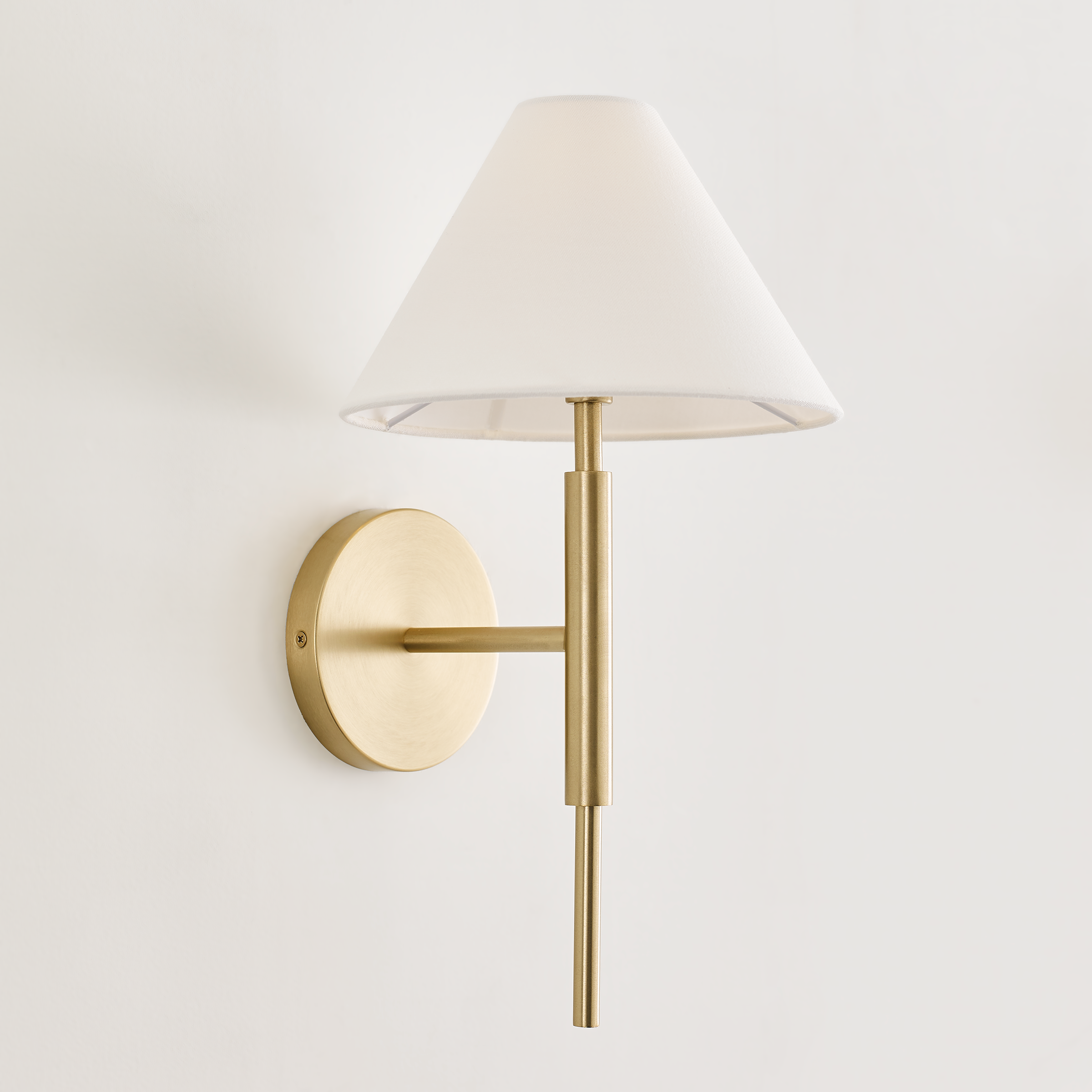 Porteau Medium Sconce Satin Brass