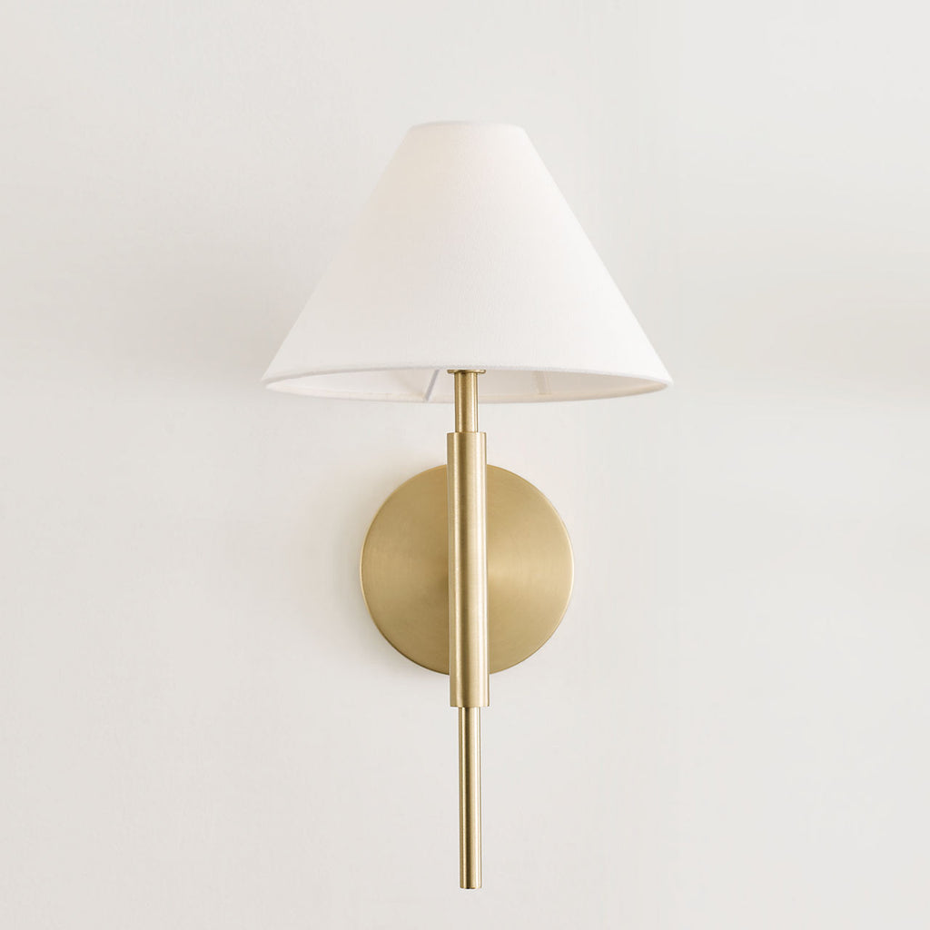 Porteau Medium Sconce Satin Brass
