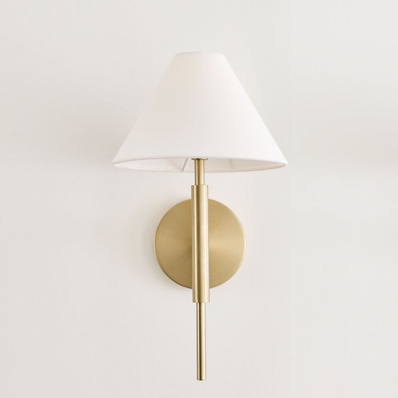 Porteau Medium Sconce Satin Brass