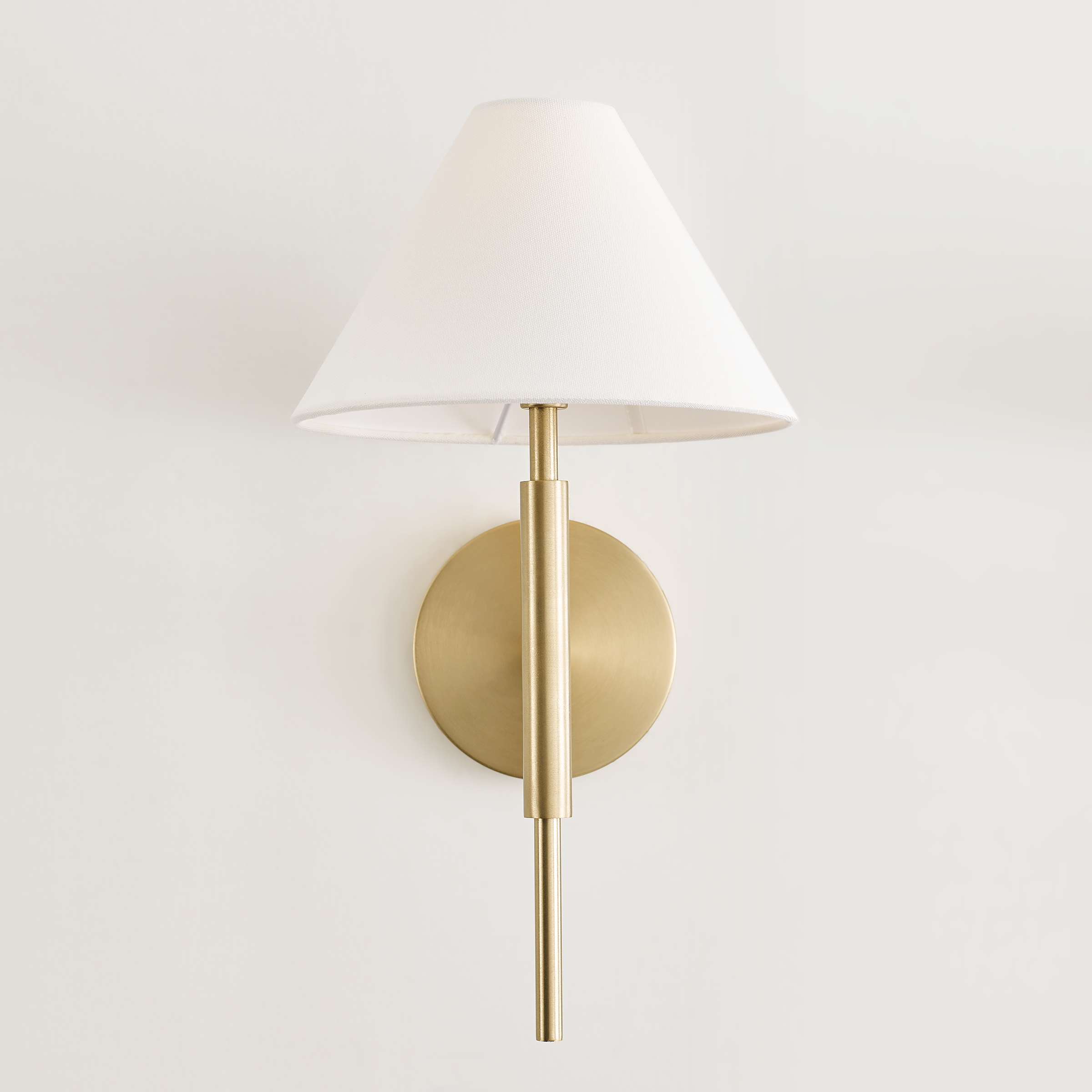Porteau Medium Sconce Satin Brass