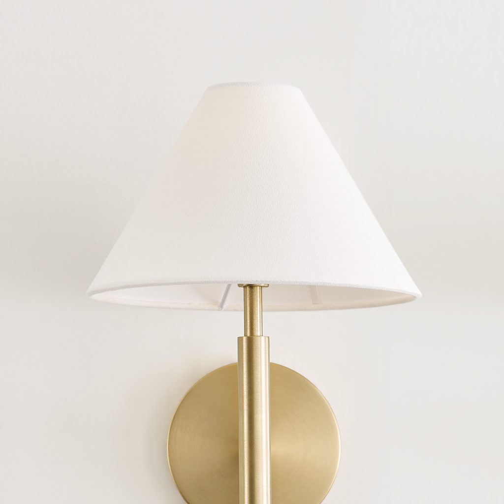 Porteau Medium Sconce Satin Brass