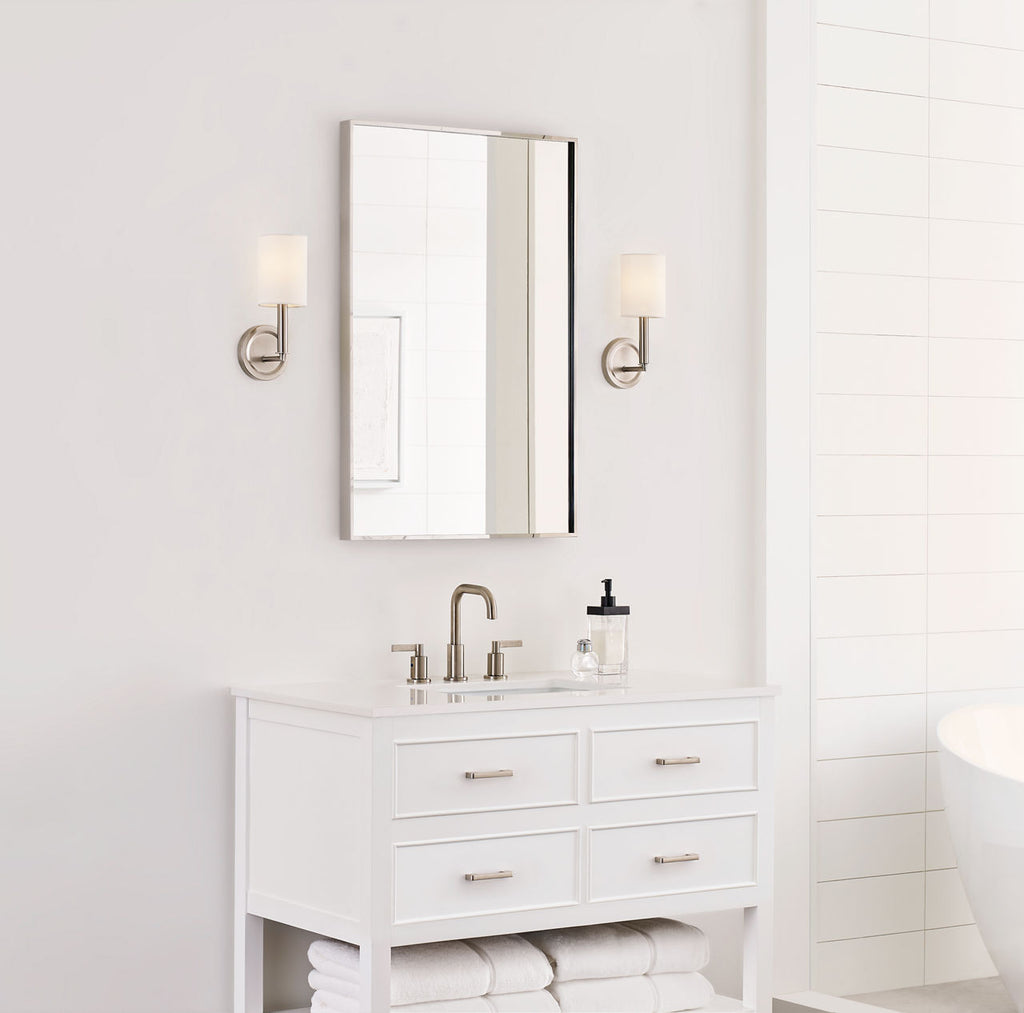 Egmont Medium Sconce Brushed Steel