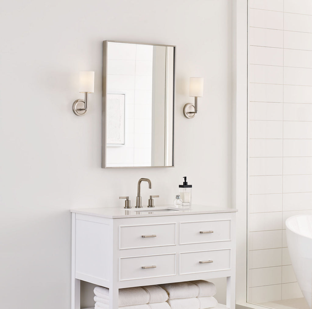 Egmont Medium Sconce Brushed Steel