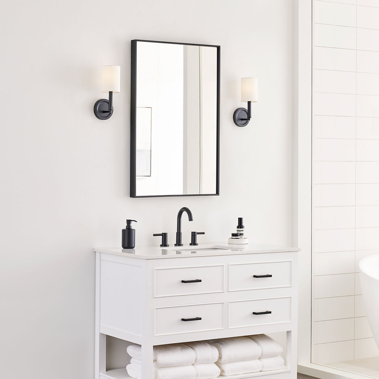 Egmont Medium Sconce Midnight Black