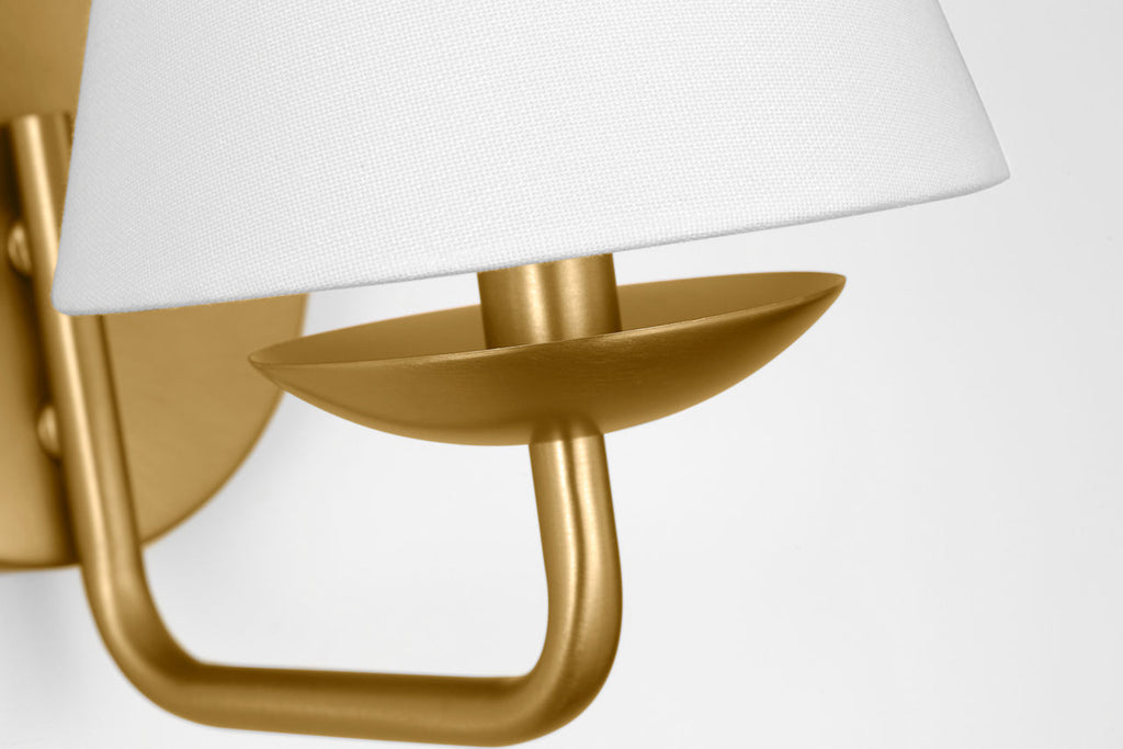 Albion Small Sconce Satin Brass