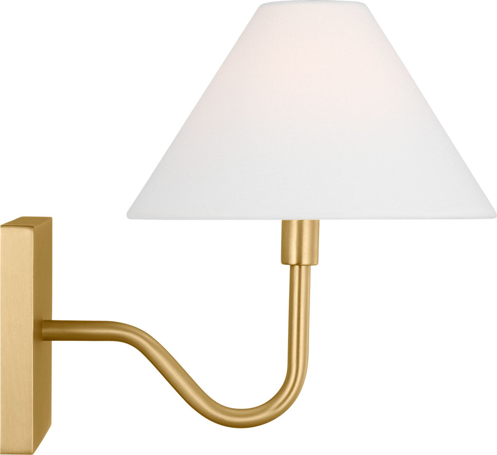 Eldon Small Sconce Satin Brass