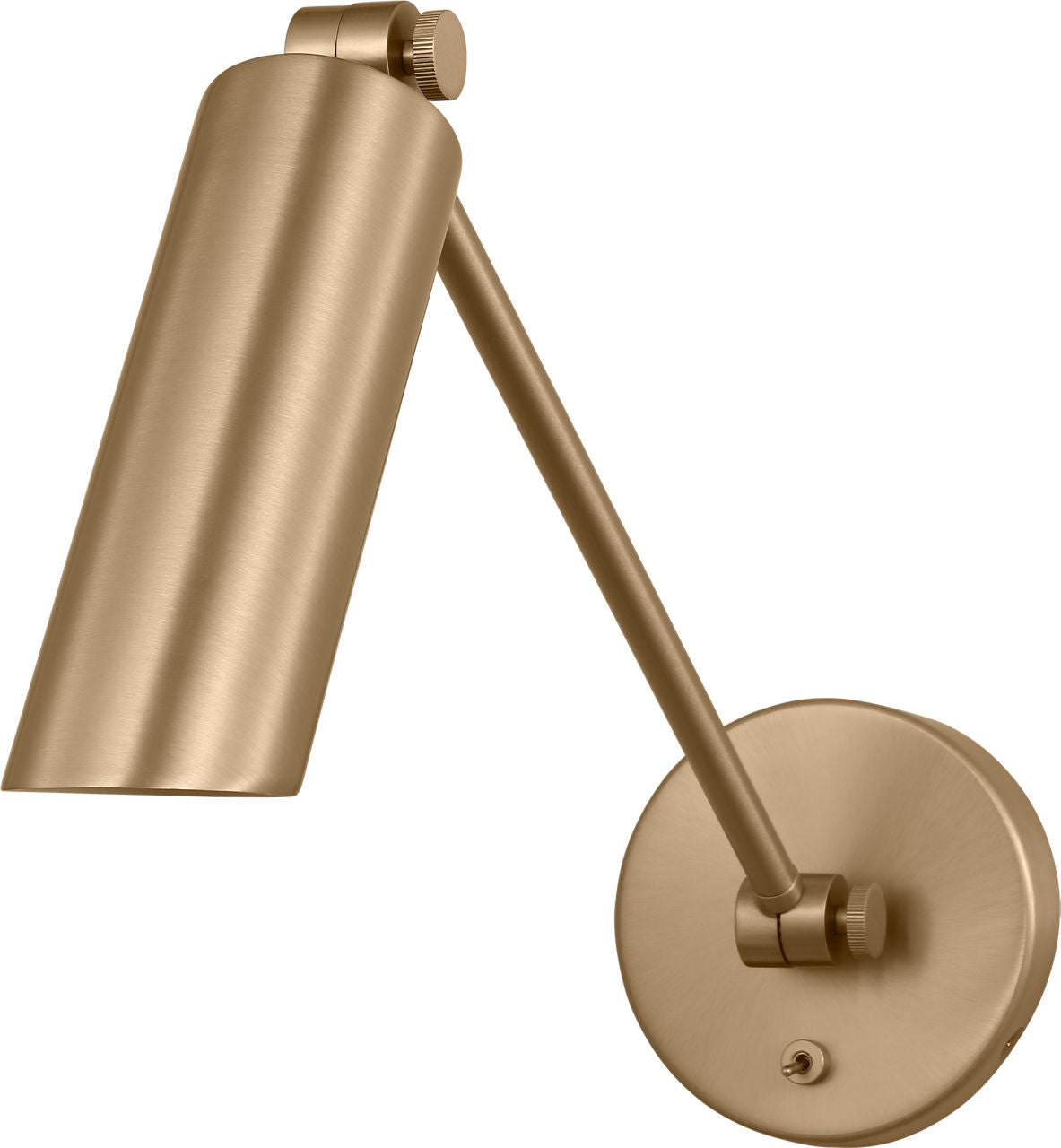 Frasar Arm Medium Sconce Satin Brass