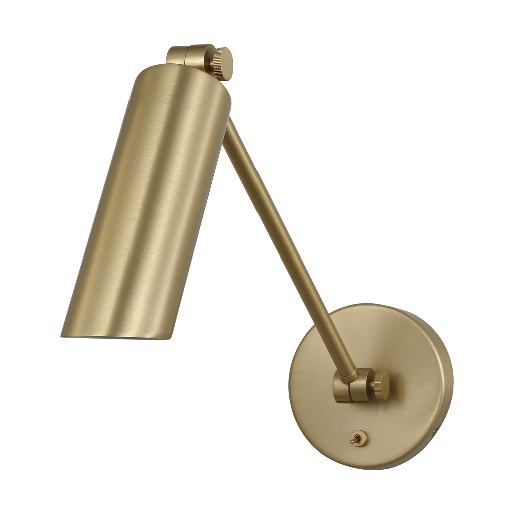 Frasar Arm Medium Sconce Satin Brass